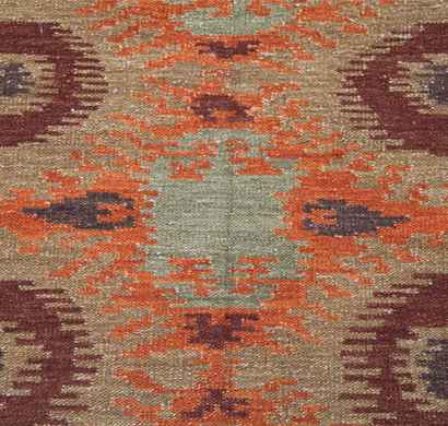 asterlane woolen dhurrie carpet pdwl-74 golden green